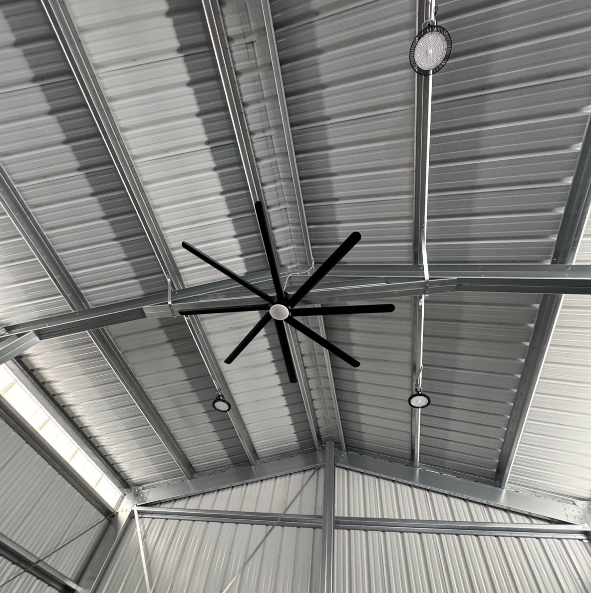 100 Inch Shop Fan Installation